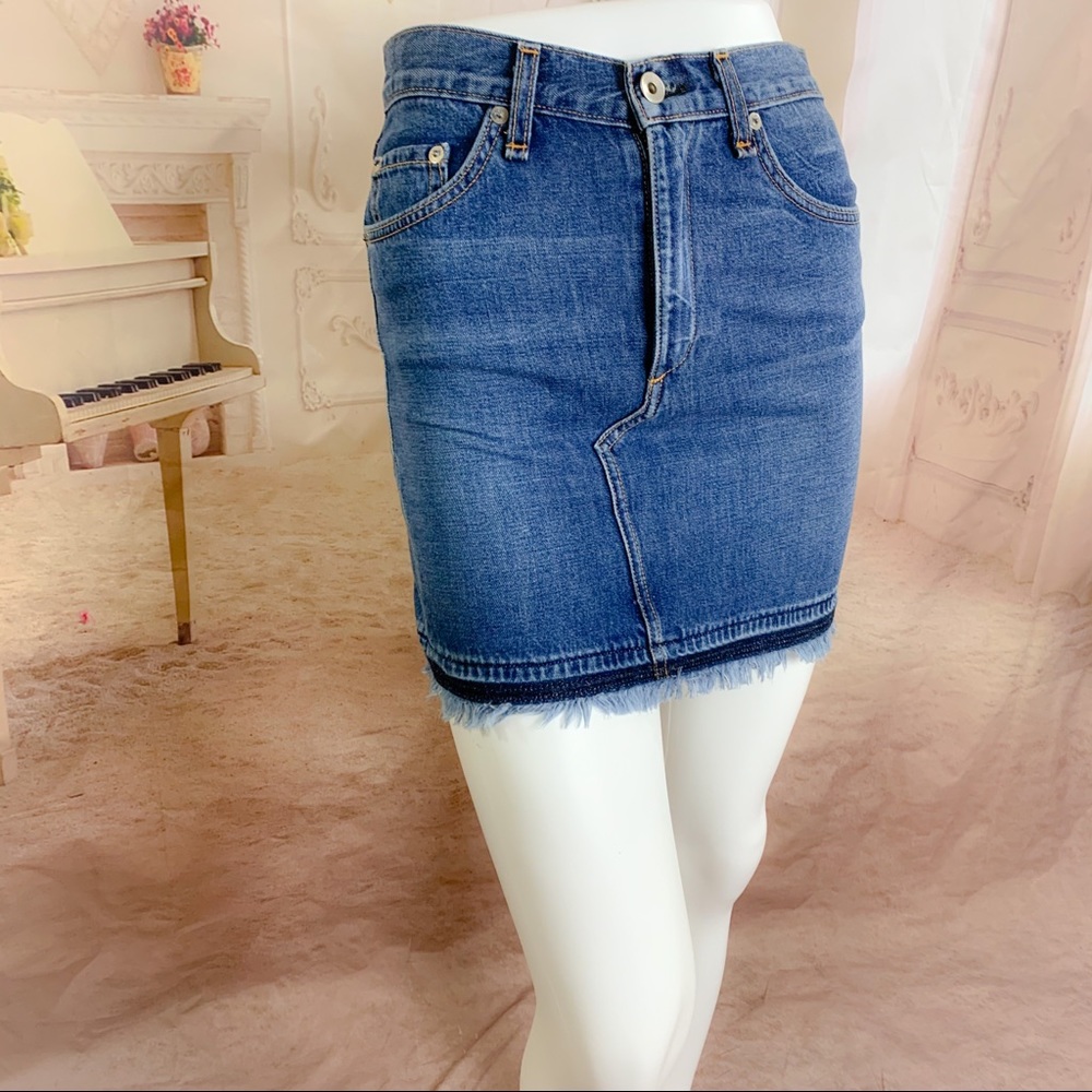 Rag & Bone Dive Mini Skirt in Fringed - Picture 3 of 11